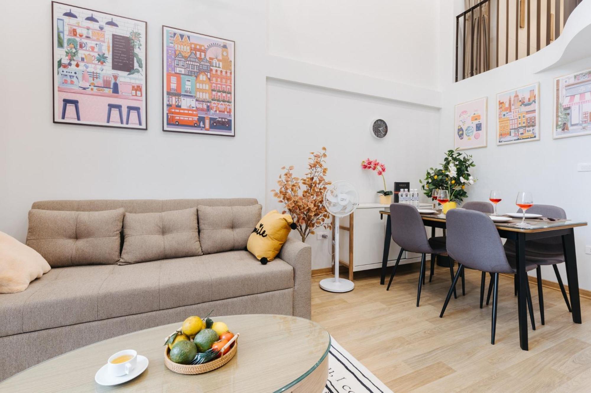 Margaery Boutique Apartment & Skyon9 Rooftop Bar Hanoi Buitenkant foto